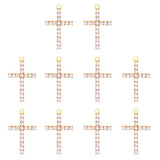 10pcs Crystal Cross Charms Pendants DIY Jewelry Making