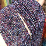 Natural Ruby Sapphire Small Faceted Beads for Jewelry Making