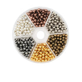 4mm Metal Spacer Beads for Jewelry Making, 948PCS