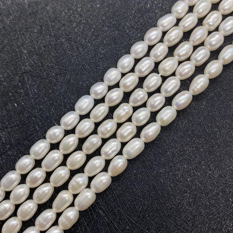 AAA Natural Freshwater Pearl 4.5mm Rice Beads DIY Jewelry
