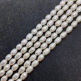 AAA Natural Freshwater Pearl 4.5mm Rice Beads DIY Jewelry