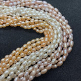 AAA Natural Freshwater Pearl 4.5mm Rice Beads DIY Jewelry