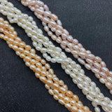 AAA Natural Freshwater Pearl 4.5mm Rice Beads DIY Jewelry