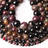 Natural Tourmaline Round Loose Beads 4-12mm for DIY Jewelry Making