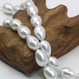 9x13mm Pearl Glass Loose DIY Beads Jewelry Making Accessory Parts