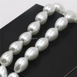 9x13mm Pearl Glass Loose DIY Beads Jewelry Making Accessory Parts