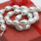 9x13mm Pearl Glass Loose DIY Beads Jewelry Making Accessory Parts