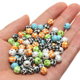 100pcs Mixed 8mm Wooden Beads for DIY Jewelry Making