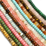 Agates Beads Small Circle Shape Abacus Spacer Beads for Jewelry Making