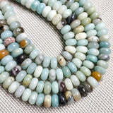 Agates Beads Small Circle Shape Abacus Spacer Beads for Jewelry Making