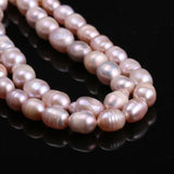 Natural Freshwater Pearl Beads White/Pink/Purple/Black for Jewelry Making