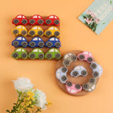 10Pcs Mini Car Silicone Beads DIY Jewelry Making Baby Accessories
