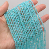 4mm Amazonite Oblate Stone Beads for DIY Jewelry Making