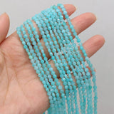 4mm Amazonite Oblate Stone Beads for DIY Jewelry Making