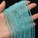 4mm Amazonite Oblate Stone Beads for DIY Jewelry Making