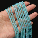 4mm Amazonite Oblate Stone Beads for DIY Jewelry Making
