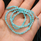 4mm Amazonite Oblate Stone Beads for DIY Jewelry Making