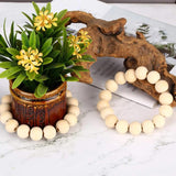 20Pcs Large Hole Natural Wood Beads for Macrame DIY