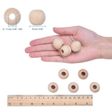 20Pcs Large Hole Natural Wood Beads for Macrame DIY