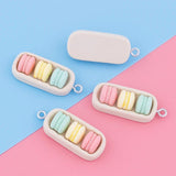 10pcs Resin Macaron Cookies Food Charms for Jewelry Making