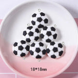 10Pcs Sports Resin Charms for DIY Jewelry Making