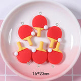 10Pcs Sports Resin Charms for DIY Jewelry Making