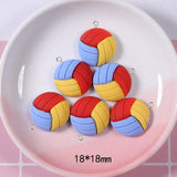 10Pcs Sports Resin Charms for DIY Jewelry Making