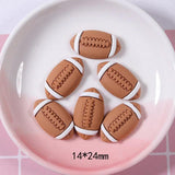 10Pcs Sports Resin Charms for DIY Jewelry Making