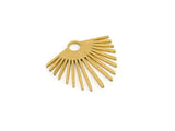 Brass Fringe Charms, Fan Shaped Earring Charm, Jewelry Making Supplies