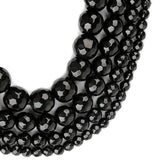 4-20mm Round Faceted Agates Beads Natural Stone Beads For Jewelry Making 15''