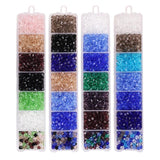 700pcs Czech Glass Bicone Bead Set Crystal Faceted Lampwork Bulk