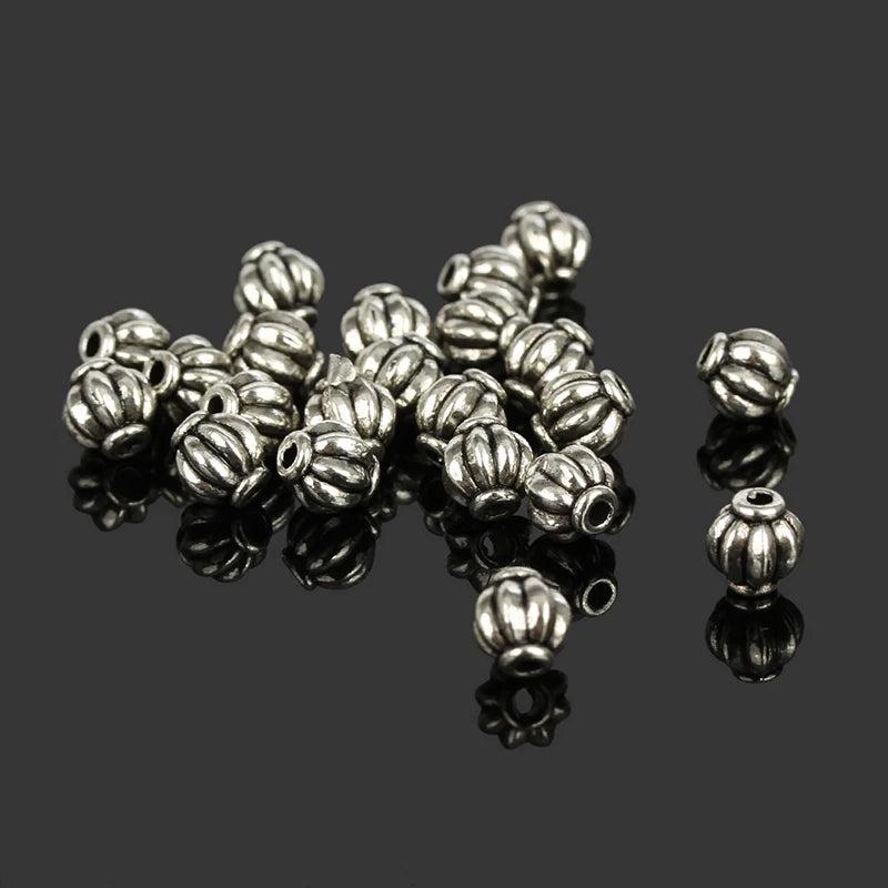 100pcs Tibetan Silver Lantern Spacer Beads Charms for Jewelry Making