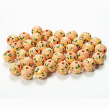 16mm Lemon Printed Round Wooden jewelry DIY Kids toys furniture accessories