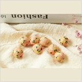 16mm Lemon Printed Round Wooden jewelry DIY Kids toys furniture accessories