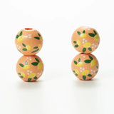 16mm Lemon Printed Round Wooden jewelry DIY Kids toys furniture accessories