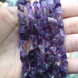 Dark Purple Amethyst Rough Stone Beads 6-9MM