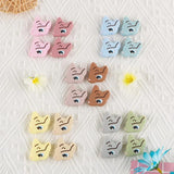 Sunrony 10pcs Mini Deer Head Silicone Beads for Jewelry Making