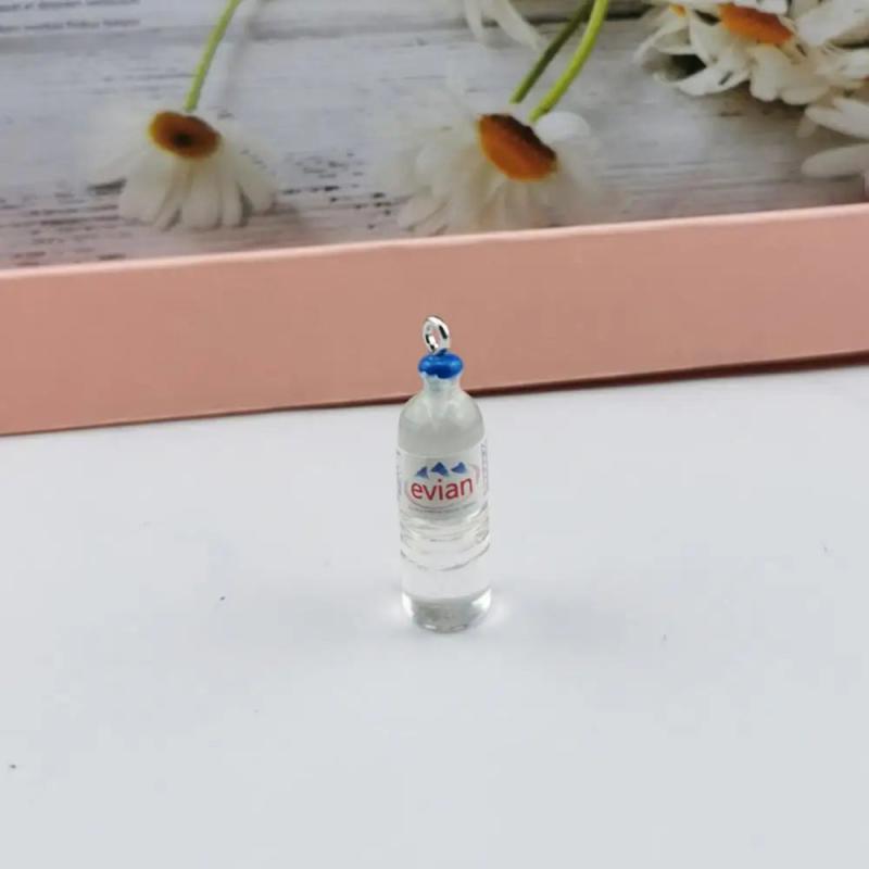 10pcs 3D Resin Vodka Bottle Charms for DIY Jewelry Making