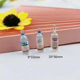 10pcs 3D Resin Vodka Bottle Charms for DIY Jewelry Making