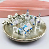 10pcs 3D Resin Vodka Bottle Charms for DIY Jewelry Making