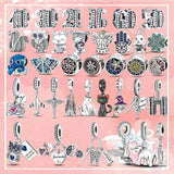 Sterling Silver Arabic Number Charms Owl Cat Butterfly Octopus Elephant
