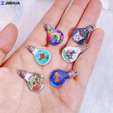 15pc Mixed Print Enamel Charms for Jewelry Making DIY Earrings Bracelets
