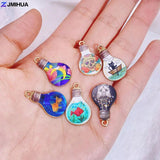 15pc Mixed Print Enamel Charms for Jewelry Making DIY Earrings Bracelets