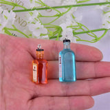 10pcs 3D Alcohol Bottle Resin Charms Pendant DIY Jewelry Accessories