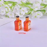10pcs 3D Alcohol Bottle Resin Charms Pendant DIY Jewelry Accessories