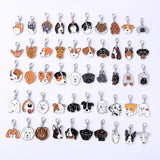 Enamel Dog Charm for Jewelry Making Earring Pendant Bracelet Necklace