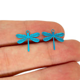 50pcs Small Dragonfly Charms Colorful SS Metal Pendant Jewelry Making Accessory