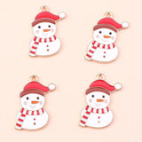 10pcs Snowman Charms for Jewelry Making DIY Crafts