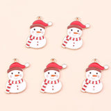10pcs Snowman Charms for Jewelry Making DIY Crafts
