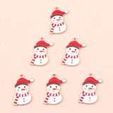 10pcs Snowman Charms for Jewelry Making DIY Crafts